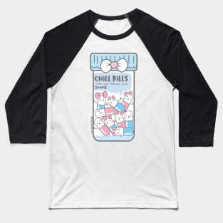 chill pills cute pills cartoon Baseball T-Shirt